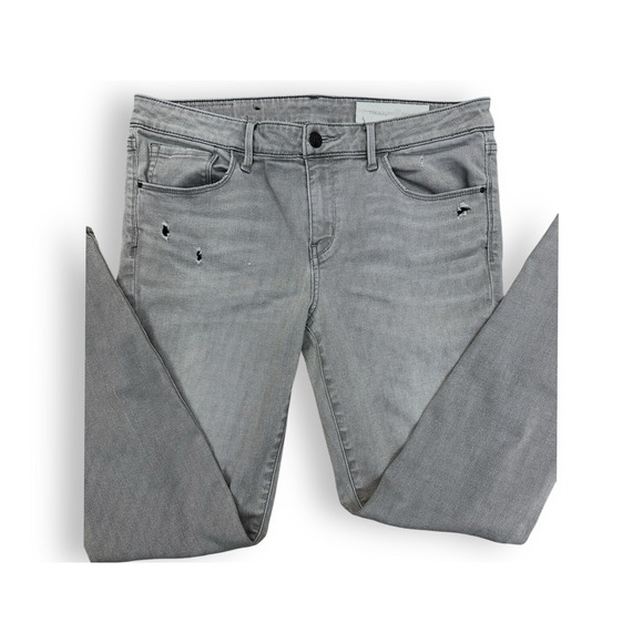 Treasure & Bond Women Distressed Faded Black Jeans Mid-Rise Skinny Ankle Sz 30 - Picture 7 of 14